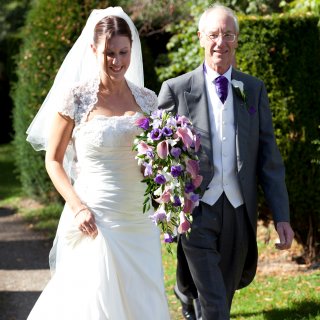 purple and pink calla lily shower bouquet 