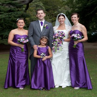 purple wedding flowers